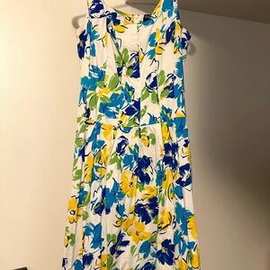 Chaps Sleeveless Floral Sun Dress